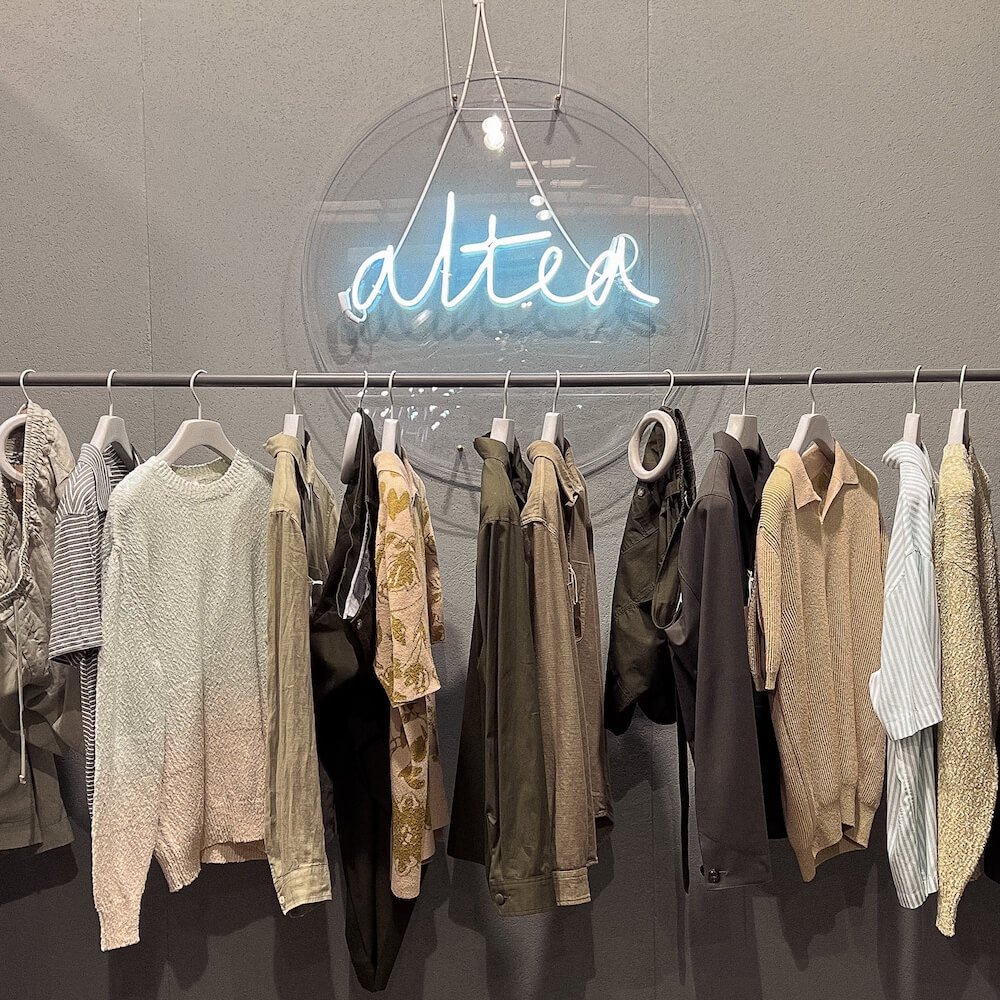 Altea clothing on display at Pitti Uomo