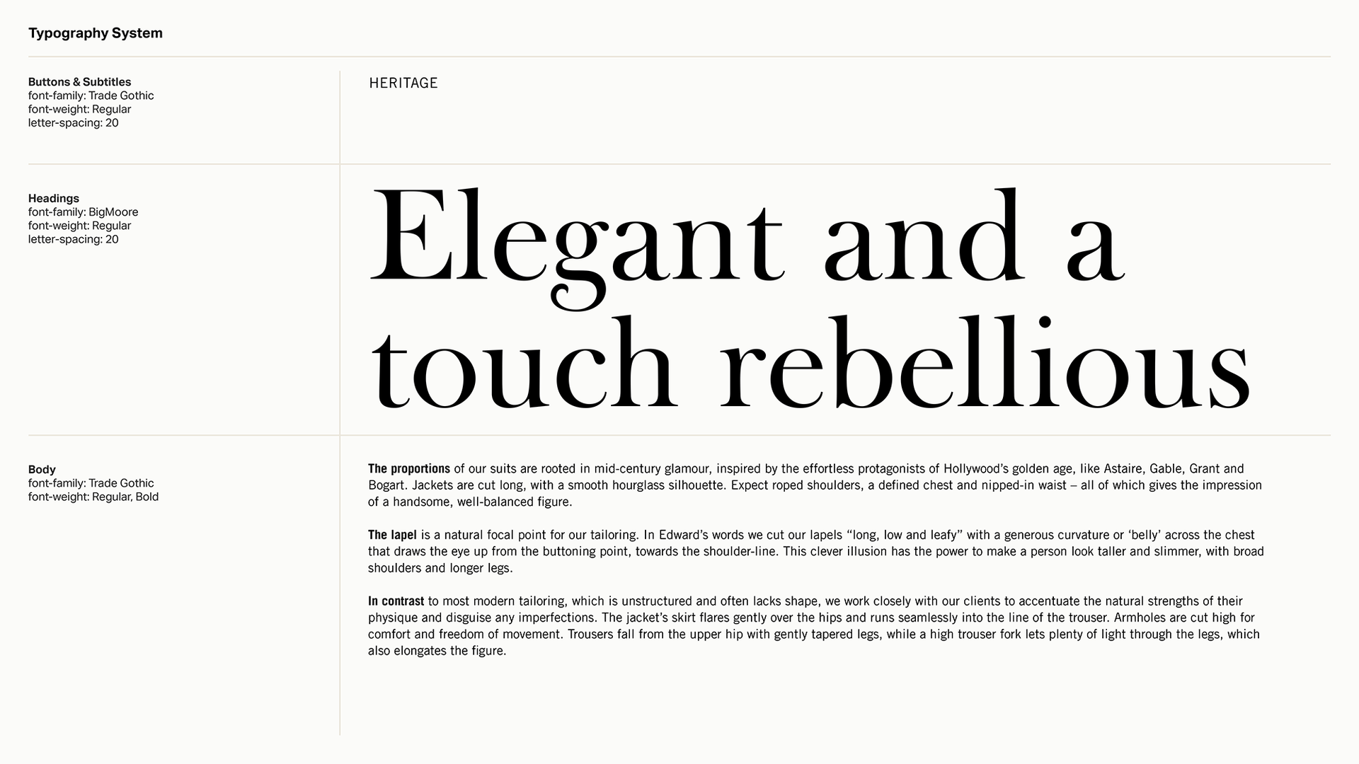 Edward Sexton typography system