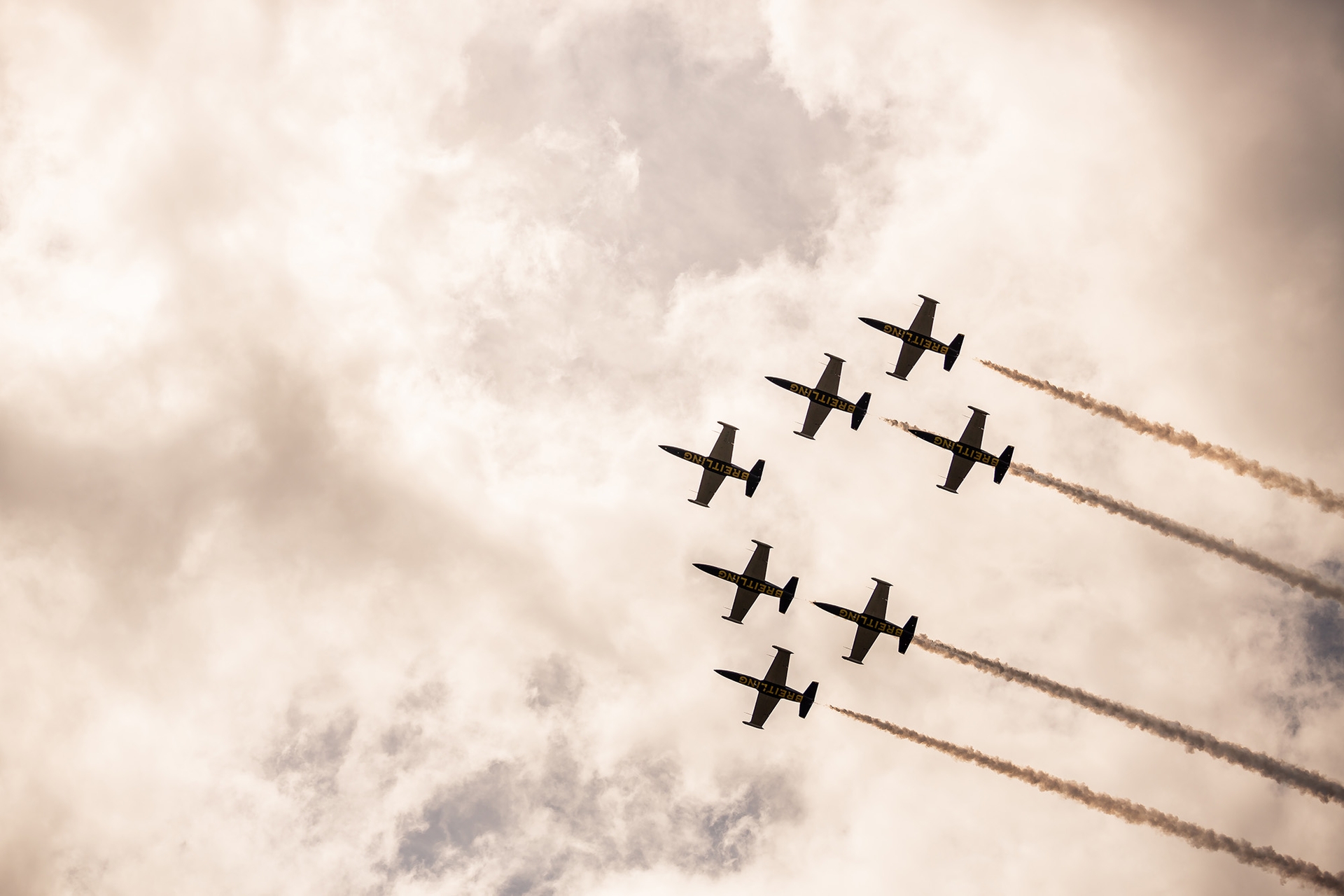 Breitling jets from below